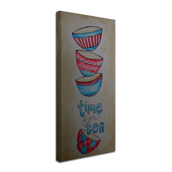 Nicole Dietz 'Tea Time' Canvas Art,16x32